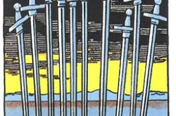 塔罗牌宝剑十正位事业财运发展如何？宝剑十正位事业财富结果