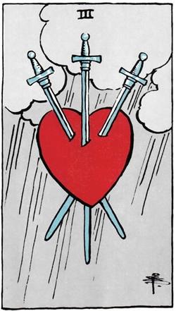 塔罗牌宝剑三正位事业财运发展如何？宝剑三正位事业财富结果