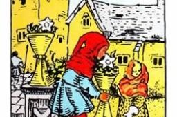 塔罗牌圣杯六正位事业财运发展如何？圣杯六正位事业财富结果