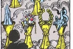 塔罗牌圣杯七正位事业财运发展如何？圣杯七正位事业财富结果