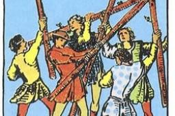 塔罗牌权杖五正位事业财运发展如何？权杖五正位事业财富结果