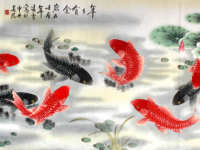 办公室挂九鱼图寓意是什么？风水作用与吉祥含义详解