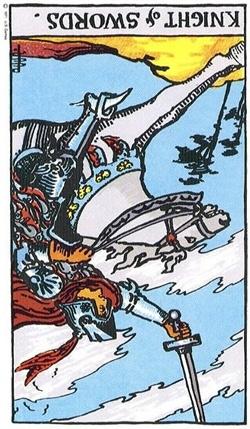 宝剑骑士逆位他想复合吗？宝剑骑士逆位复合有望吗？