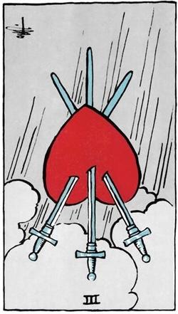 宝剑三逆位他想复合吗？宝剑三逆位复合有望吗？