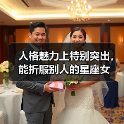 人格魅力上特别突出，能折服别人的星座女