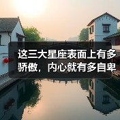 这三大星座表面上有多骄傲，内心就有多自卑