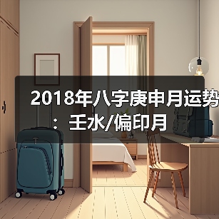 2018年八字庚申月运势：壬水/偏印月