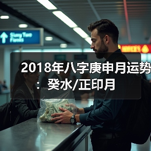 2018年八字庚申月运势：癸水/正印月