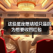 这些星座想结婚只是因为想要收回红包（图1）
