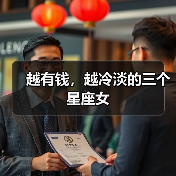 越有钱越冷淡的星座女生行为解析