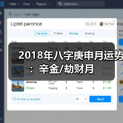2018年八字庚申月运势:辛金/劫财月(图3) 2018年八字庚申月运势:辛金/劫财月(图3)
