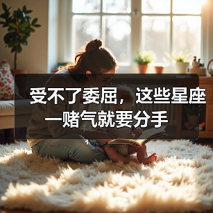 受不了委屈,这些星座一赌气就要分手(图2) 受不了委屈,这些星座一赌气就要分手(图2)