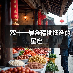双十一最会精挑细选的星座（图1）
