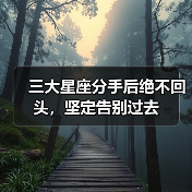 三大星座分手后绝不回头,坚定告别过去(图1) 三大星座分手后绝不回头,坚定告别过去(图1)