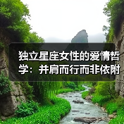 独立星座女性的爱情哲学：并肩而行而非依附（图2）