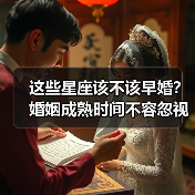这些星座该不该早婚？婚姻成熟时间不容忽视（图1）