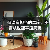 低调有担当的星座:不盲从也能掌控局势(图2) 低调有担当的星座:不盲从也能掌控局势(图2)