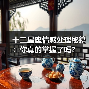 十二星座情感处理秘籍：你真的掌握了吗？（图1）