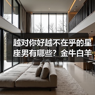 越对你好越不在乎的星座男有哪些?金牛白羊等5个真相揭秘(图1) 越对你好越不在乎的星座男有哪些?金牛白羊等5个真相揭秘(图1)