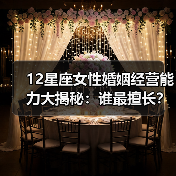 12星座女性婚姻经营能力大揭秘:谁最擅长?(图2) 12星座女性婚姻经营能力大揭秘:谁最擅长?(图2)