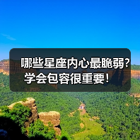 哪些星座内心最脆弱？学会包容很重要！（图2）