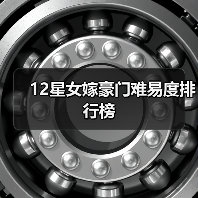 12星女嫁豪门难易度排行榜（图3）