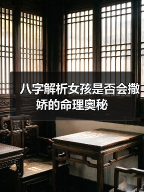 八字解析女孩是否会撒娇的命理奥秘（图4）