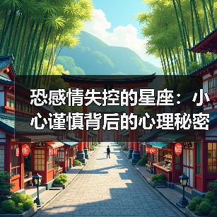 恐感情失控的星座:小心谨慎背后的心理秘密(图3) 恐感情失控的星座:小心谨慎背后的心理秘密(图3)