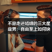 不愿走进婚姻的三大星座男：自由至上如何抉择？（图1）
