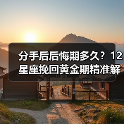 分手后后悔期多久？12星座挽回黄金期精准解析（图2）