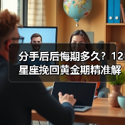 分手后后悔期多久？12星座挽回黄金期精准解析（图1）