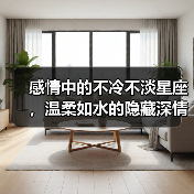 感情中的不冷不淡星座，温柔如水的隐藏深情（图2）