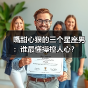 嘴甜心狠的三个星座男:谁最懂操控人心?(图2) 嘴甜心狠的三个星座男:谁最懂操控人心?(图2)