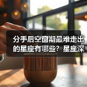 分手后空窗期最难走出的星座有哪些？星座深度解析（图4）