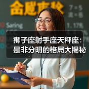 狮子座射手座天秤座：是非分明的格局大揭秘（图2）