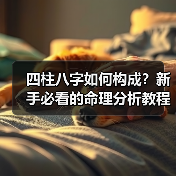 四柱八字如何构成?新手必看的命理分析教程(图2) 四柱八字如何构成?新手必看的命理分析教程(图2)
