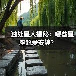 独处星人揭秘:哪些星座超爱安静?(图1) 独处星人揭秘:哪些星座超爱安静?(图1)