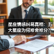 星座情感纠葛真相：五大星座为何难舍难分？（图1）