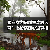 星座女为何越喜欢越远离?揭秘情感心理真相(图1) 星座女为何越喜欢越远离?揭秘情感心理真相(图1)