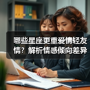 哪些星座更重爱情轻友情?解析情感倾向差异(图1) 哪些星座更重爱情轻友情?解析情感倾向差异(图1)