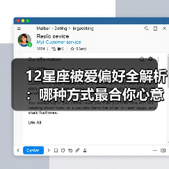 12星座被爱偏好全解析:哪种方式最合你心意?(图2) 12星座被爱偏好全解析:哪种方式最合你心意?(图2)