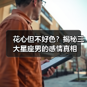 花心但不好色?揭秘三大星座男的感情真相(图4) 花心但不好色?揭秘三大星座男的感情真相(图4)