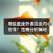 哪些星座外表温柔内心绝情？性格分析揭秘（图3）