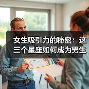 女生吸引力的秘密：这三个星座如何成为男生首选？（图1）