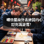 哪些星座外表脆弱内心却充满温情？（图1）