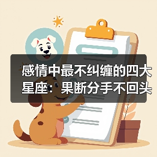 感情中最不纠缠的四大星座：果断分手不回头（图1）