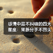 感情中最不纠缠的四大星座：果断分手不回头（图3）