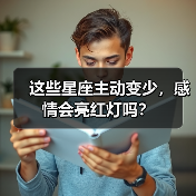 这些星座主动变少，感情会亮红灯吗？（图3）