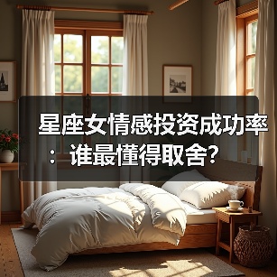 星座女情感投资成功率：谁最懂得取舍？（图1）