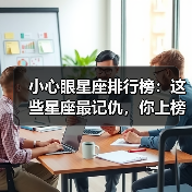 小心眼星座排行榜：这些星座最记仇，你上榜了吗？（图4）